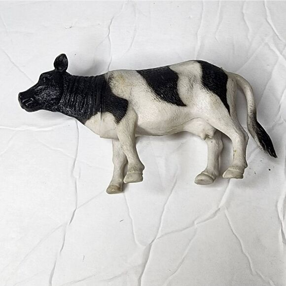 Vintage Farmer Dairy Cow Hard Rubber Plastic - Picture 2 of 6